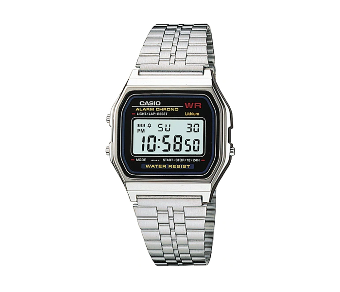 Casio A159WA-N1DF Analog Stainless Steel Wristwatch - Stainless Steel - Zoom Image 2