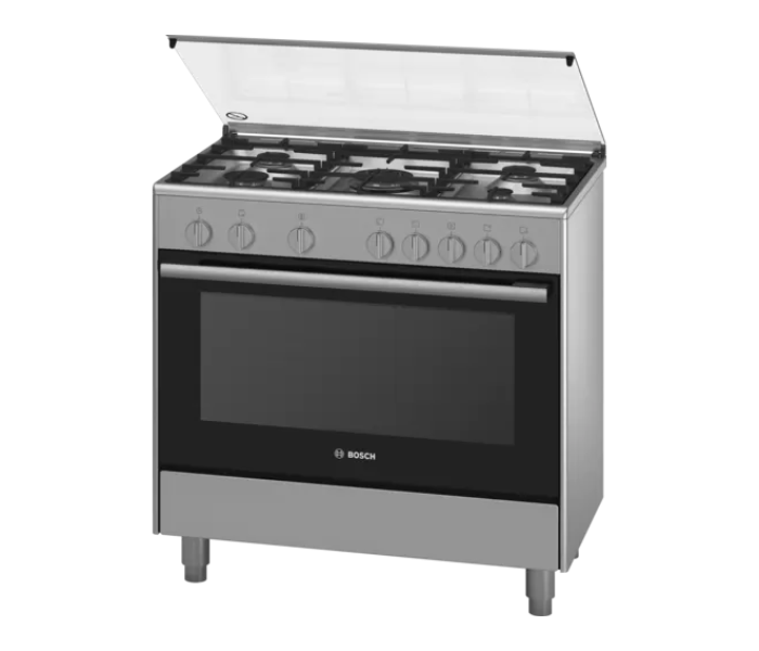 Bosch HSG736257M Serie 2 Gas Range Cooker - Stainless Steel - Zoom Image 1