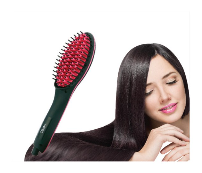 Clikon CK3259 Ceramic Electric Hair Straightening Brush -Black - Zoom Image 2