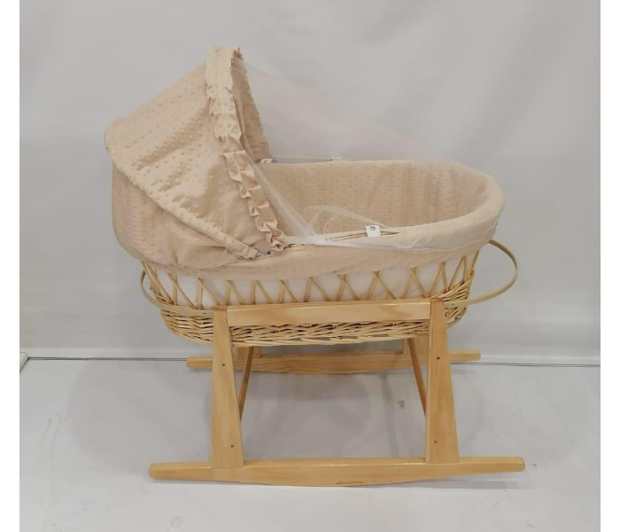 Travel Baby TC001 Cot with Swing Stand - Beige - Zoom Image