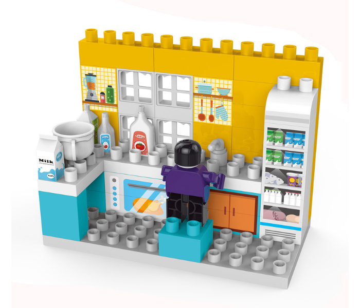 Family Center 22-35003A 46 Pieces Kitchen Building Blocks - Zoom Image 1