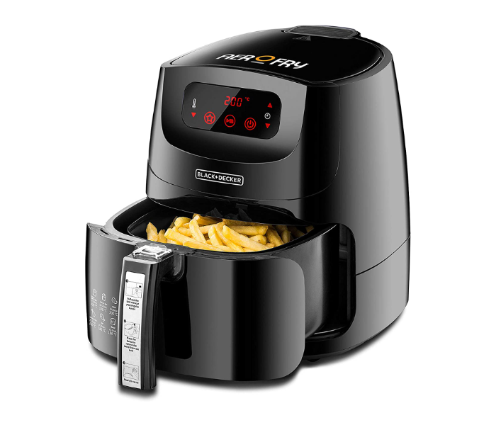 Black and Decker AF600-B5 5 Litre AerOfry 12-in-1 Multifunctional Digital Air Fryer - Black - Zoom Image 3