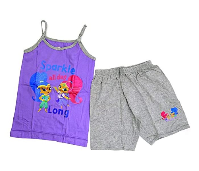 Nickelodeon SASCS1A 12 Years Vest and Short Set - Purple  - Zoom Image 2