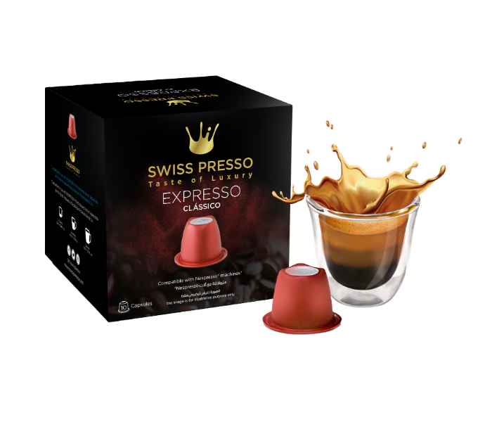 Swiss Presso 1 box of 10 capsules Compatible for Nespresso and Espresso - Zoom Image 1