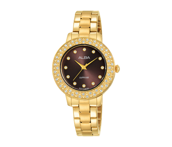 Alba AH8576X1 30mm Womens Analog Fashion Watch - Golden - Zoom Image