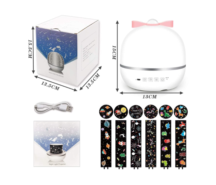 Musical Multi-Color Children Dream Projector Toys 6 HD Film 360 Degrees Rotatable and Rechargeable - Zoom Image 6