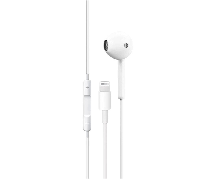 HeatZ ZE20 Single Side iPhone X Earphone with Lightning Connector - White - Zoom Image 1