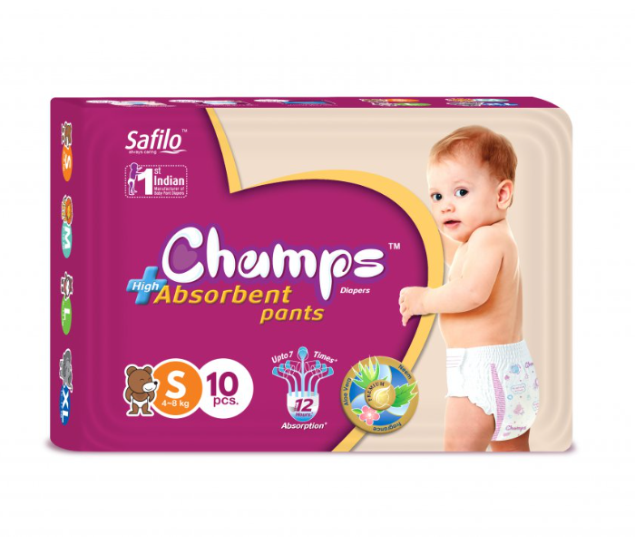 Champs Small 10 Baby Pant Diapers - Zoom Image 1