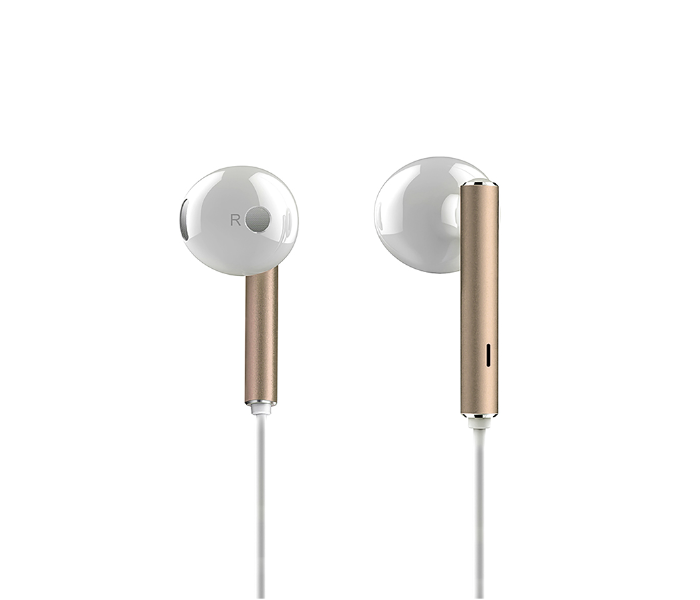 HeatZ ZE16 Stylish Stereo Famaro In Ear Ear Phone with 3.5 mm Connector - White and Gold - Zoom Image 2