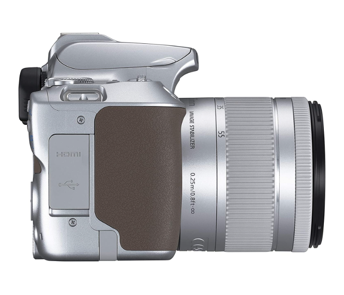 Canon EOS 250D Silver and EF-S 18-55mm f 4-5.6 IS STM Lens - Silver - Zoom Image 3