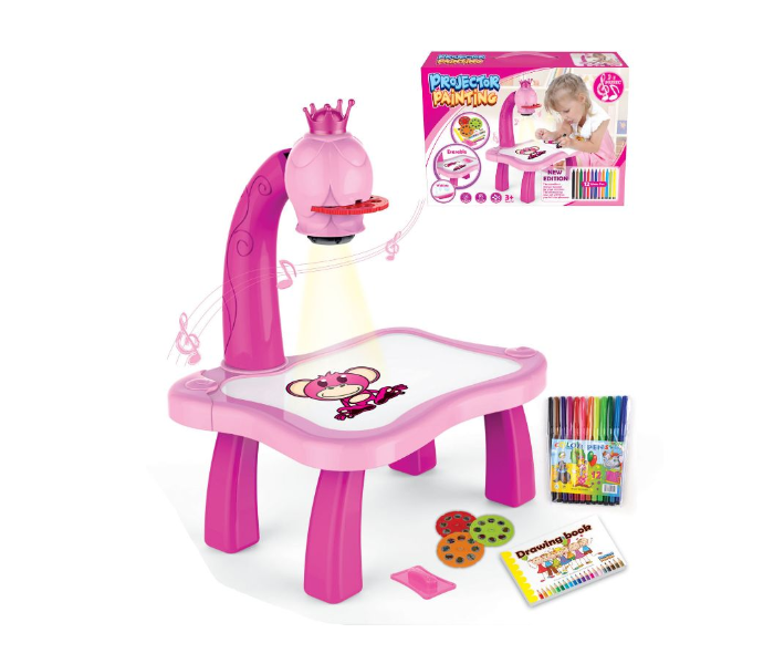 Family Center 23-6776 Projector Painting Set With Music - Pink - Zoom Image 2