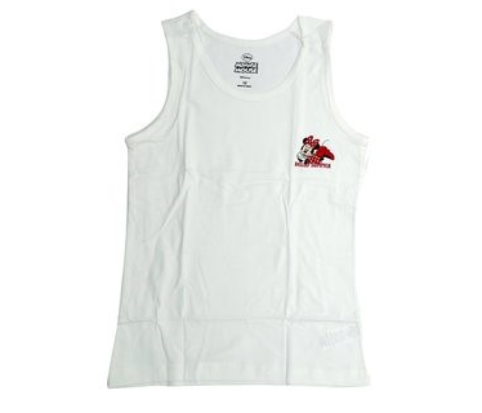 Disney MNMIT2 Minnie Mouse Camisole Vest for 10 Year Kids - White  - Zoom Image 2