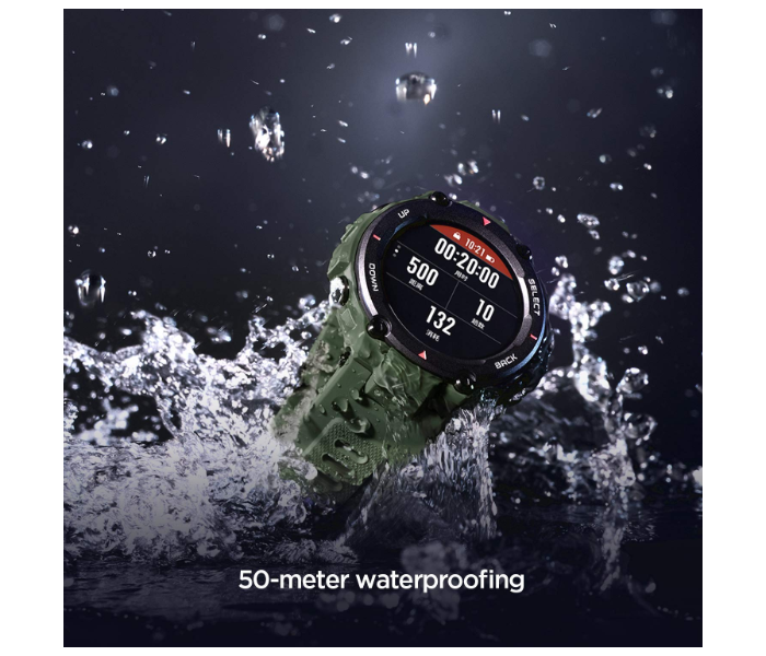 Amazfit T-Rex Water Resistant Smart Watch - Army Green - Zoom Image 6