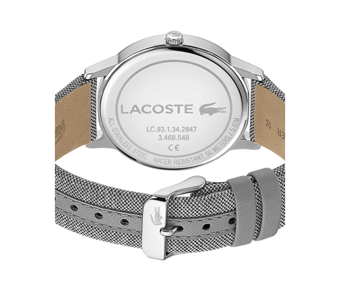 Lacoste 2011031 Mens Madrid Watch with Fabric Strap - Grey - Zoom Image 3