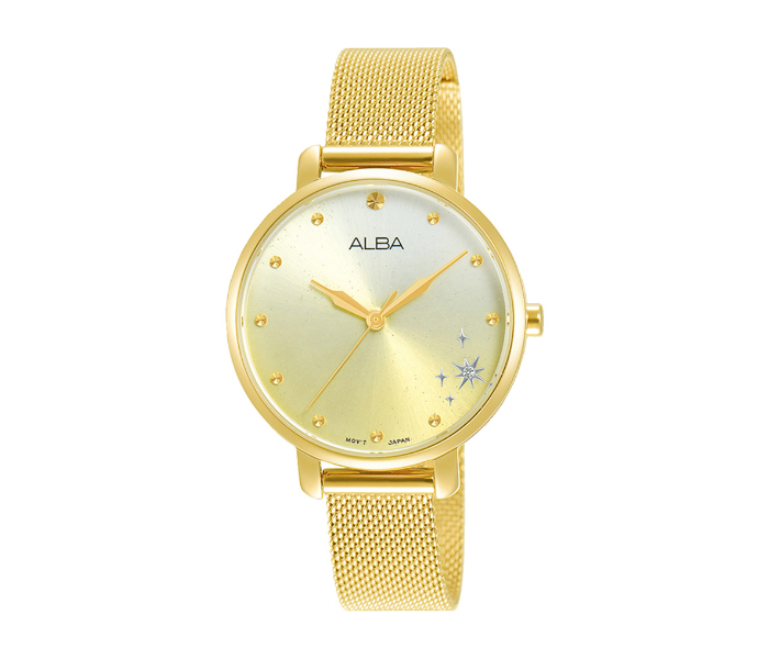 Alba AH8694X1 32mm Womens Analog Fashion Watch - Golden - Zoom Image