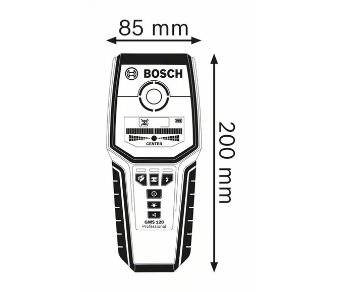 Bosch GMS 120 Professional Detector - Blue and Black - Zoom Image 2