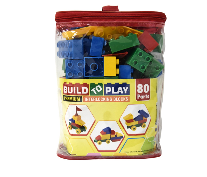 Virgo Toys 80 Parts Built-To-Play Premium Interlocking Blocks - Zoom Image 1