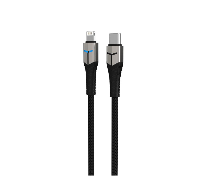 HeatZ ZC26 18W Power Delivery Fast Charging Cable - Black and Silver - Zoom Image