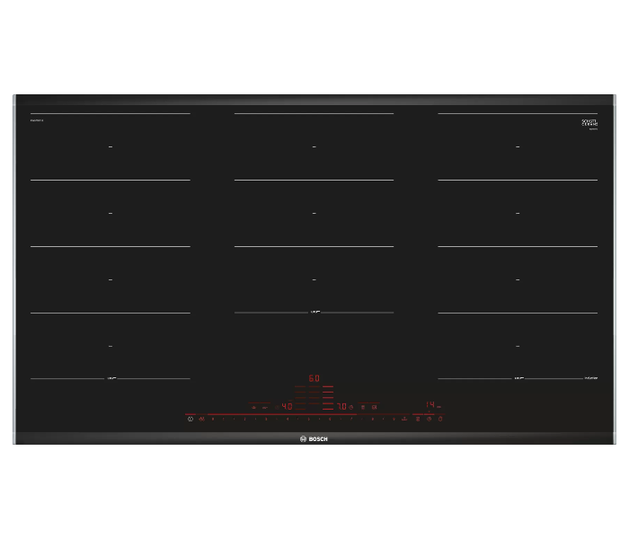 Bosch PXX975DC1E Series 8 90 cm Induction Hob - Black - Zoom Image 1