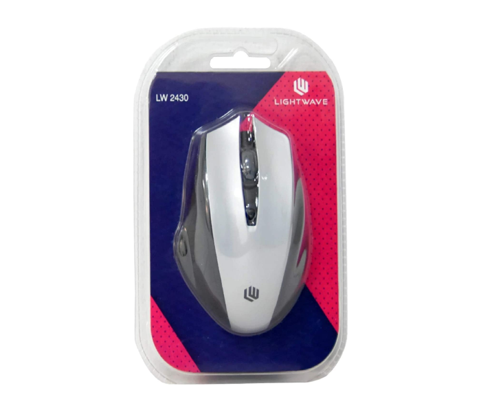 Lightwave LW-2430 Wireless Mouse with Nano receiver - White - Zoom Image 2