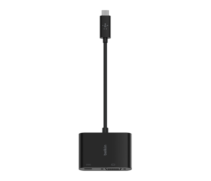 Belkin AVC001btBK USB C to VGA Plus Charge Adapter - Black - Zoom Image 2