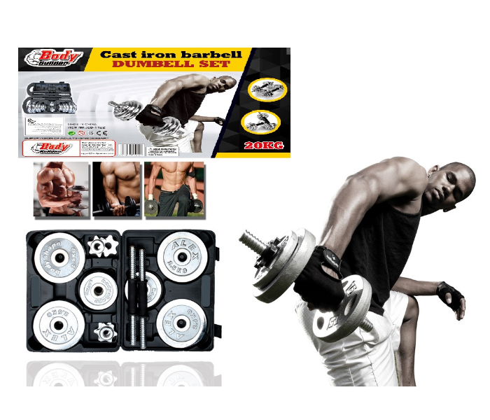 Body Builder 38-1122 Sportchrome 20Kg Dumbell Set - Zoom Image 6