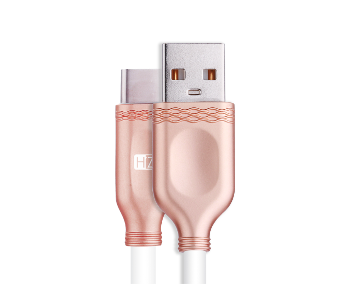 HeatZ ZCT26 2 Meter Metallic Smart Fast Type-C Cable - Rose Gold - Zoom Image 1