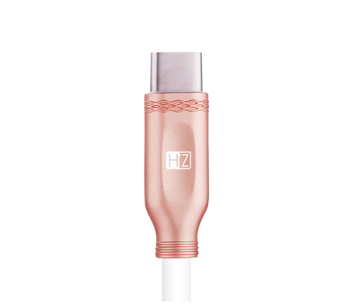 HeatZ ZCT36 3 Meter Metallic Smart Fast Type-C Cable - Rose Gold - Zoom Image 2