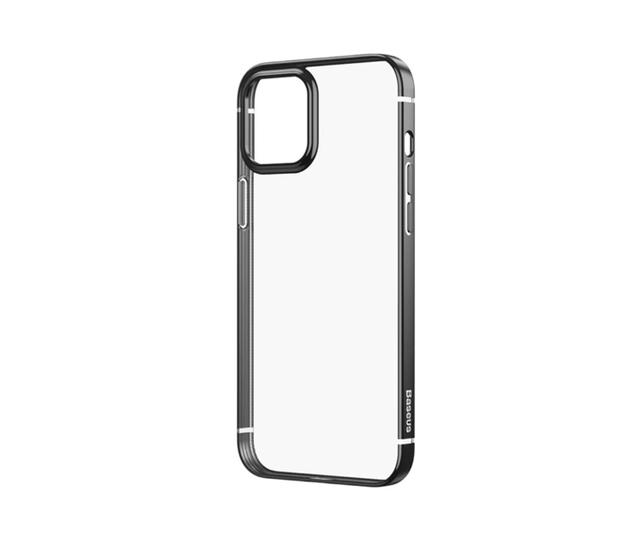 Baseus Premium Plating Phone Case For iPhone 12 Mini Transparent Back Case Soft TPU Case Cover Coque Shell - Silver - Zoom Image 1