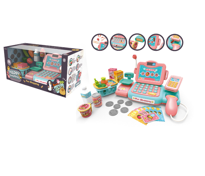 Family Center 18-888D Cash Register With Sound - Pink - Zoom Image 2