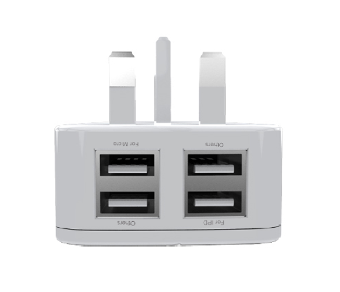 HeatZ ZAI10 Four Port Smart Fast Home Charger - White - Zoom Image 4