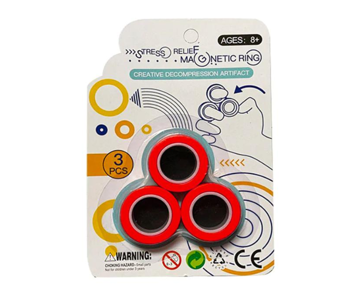 Stress Relief Magnetic Rings Fidget Spinner Toy - Zoom Image 1