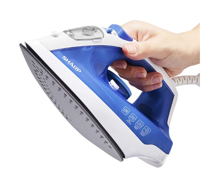 Sharp EI-SU11B3 2180W Steam Iron - White and Blue - Zoom Image 3