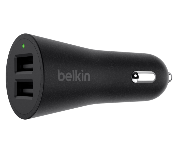 Belkin F8J221BT04 2-Port Car Charger and USB-A to Lightning cable - Black - Zoom Image 2