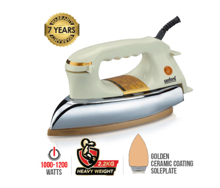 Sanford SF22DI 1200W Dry Iron - Cream - Zoom Image 2