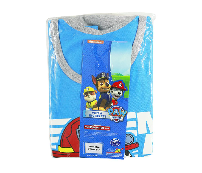 Nickelodeon PPIWCS1A 12 Years Paw Petrol Vest and Short Set - Blue  - Zoom Image