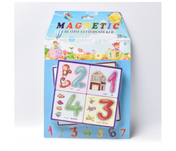 Brytostore BHT50575 28 Pieces Magnetic Creative Numbers Sticker - Zoom Image