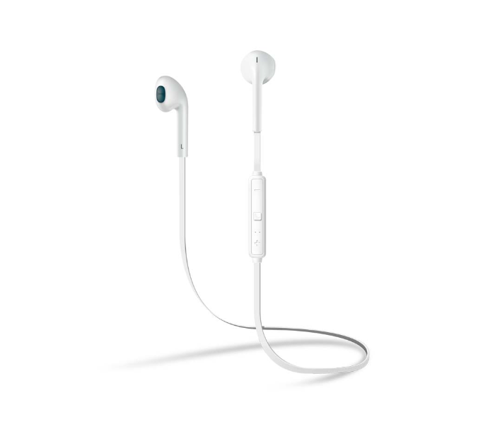 HeatZ ZB48 Wireless Bluetooth Neck Band Stereo Headset - White - Zoom Image