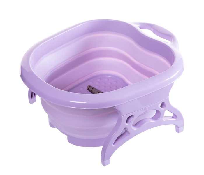 Portable Folding Bubbling Foot Massager - Purple - Zoom Image