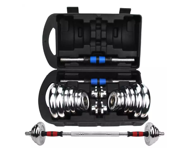 Body Builder 38-1182 Sportchrome 30Kg Dumbell Set - Blue - Zoom Image 2