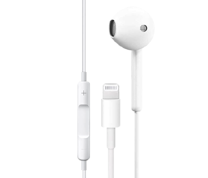 HeatZ ZE20 Single Side iPhone X Earphone with Lightning Connector - White - Zoom Image 2