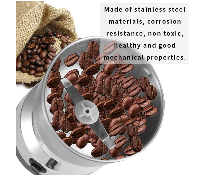 Electric 150 Watts 300ml Coffee Grinder - Stainless Steel - Zoom Image 3