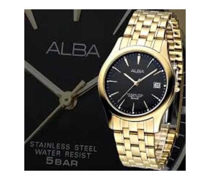 Alba AXHK86X1 Mens Analog Watch - Golden - Zoom Image