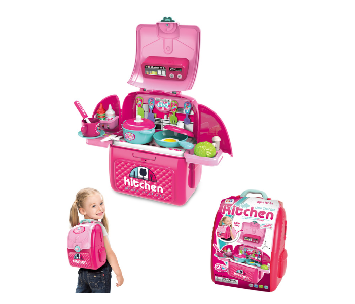 Family Center 18-008-961A Kitchen Play Set - Pink - Zoom Image 2