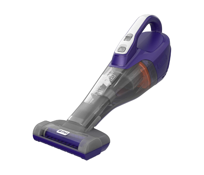 Black and Decker DVB315JP-GB 12V 1.5Ah Li-Ion Handheld Pet Care Vacuum Dustbuster - Blue - Zoom Image 1