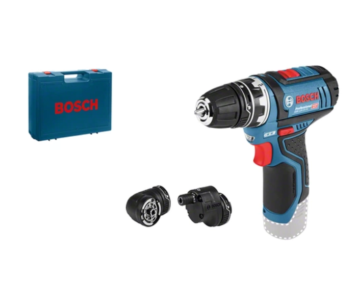 Bosch GSR 12V-15 FC Professional Cordless Drill and Driver - Blue and Black - Zoom Image 1