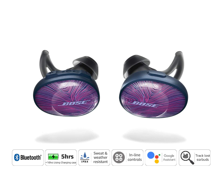 Bose SoundSport Free Wireless Headphones - Ultraviolet with Midnight Blue - Zoom Image 2