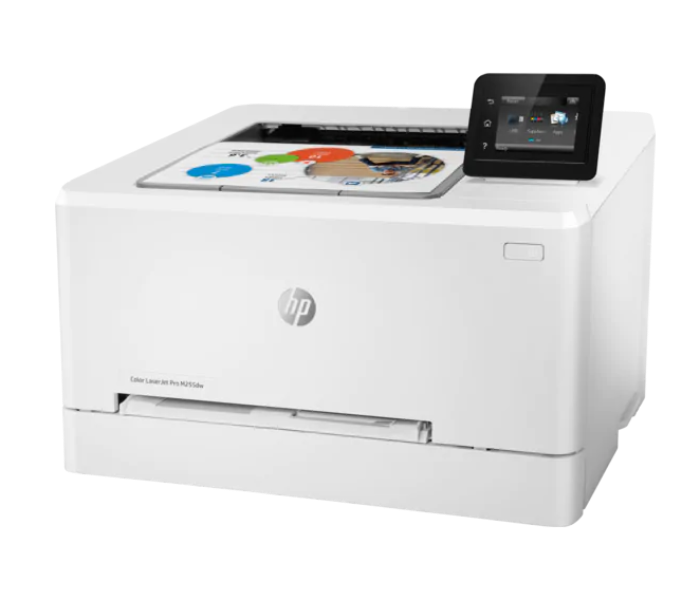 HP M255DW Color LaserJet Pro Wireless Printer - White - Zoom Image 2