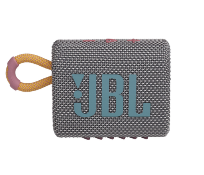 JBL GO 3 Portable Waterproof Speaker - Grey - Zoom Image 2