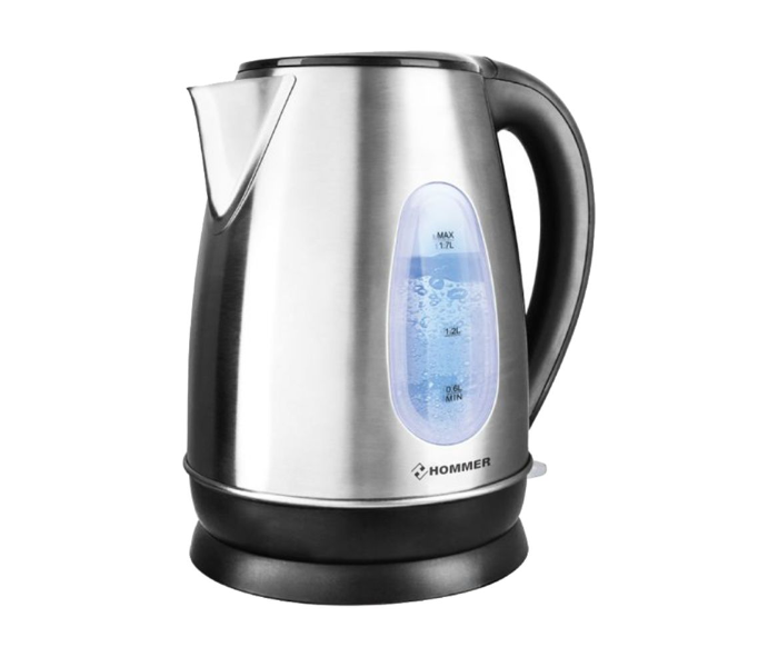 Hommer HSA222-10 1.7L Stainless Steel Electric Kettle - Silver - Zoom Image